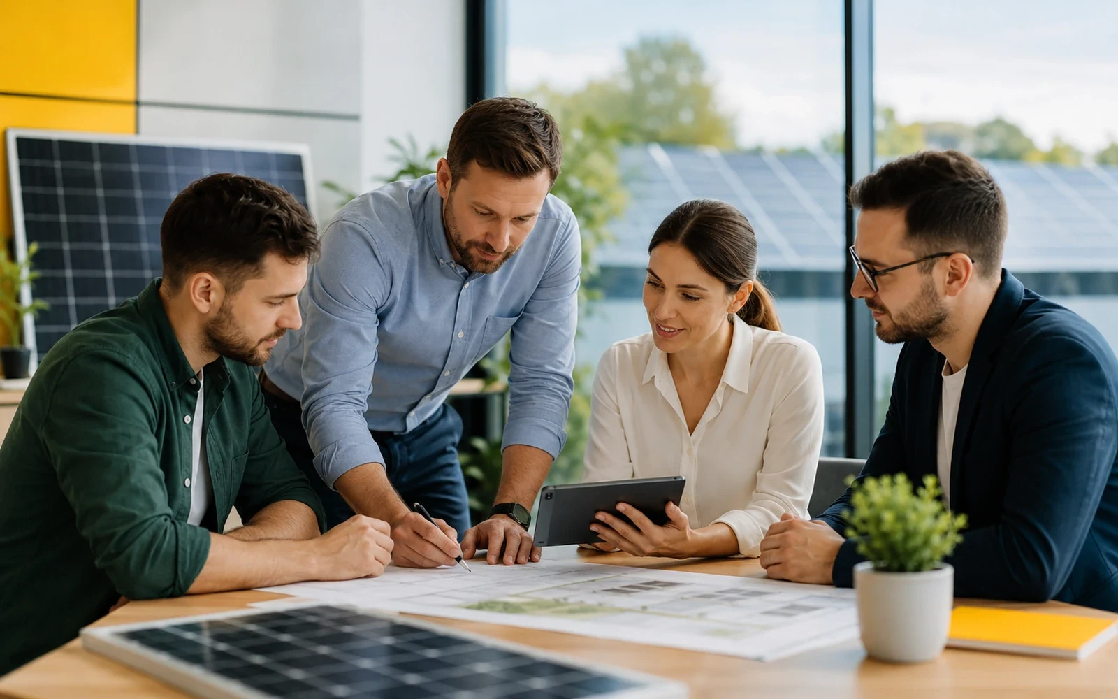 Команда Prime Energy працює над сонячною електростанцією